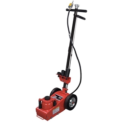 American Forge & Foundry Aff-565e-3314 22 Ton Single Stage Air & Hydraulic Axle Jack With 20 Ton Heavy Duty Jack Stands