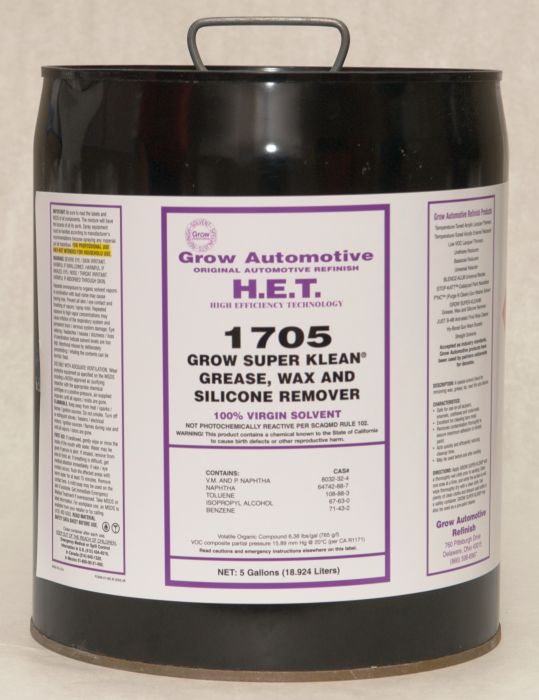 Gro-1705-5 Super Klean Wax, Grease & Silicone Remover