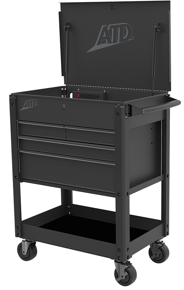 Atd Tools Atd-70451 31 In. 4 Drawer Quick Assembly Deluxe Service Cart