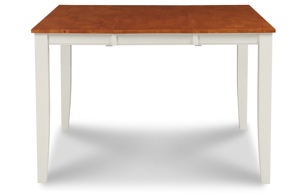 M&d Furniture Suh-wch-t Sunderland Square Counter Height Dining Table With 18" Butterfly Leaf In White & Cherry Finish