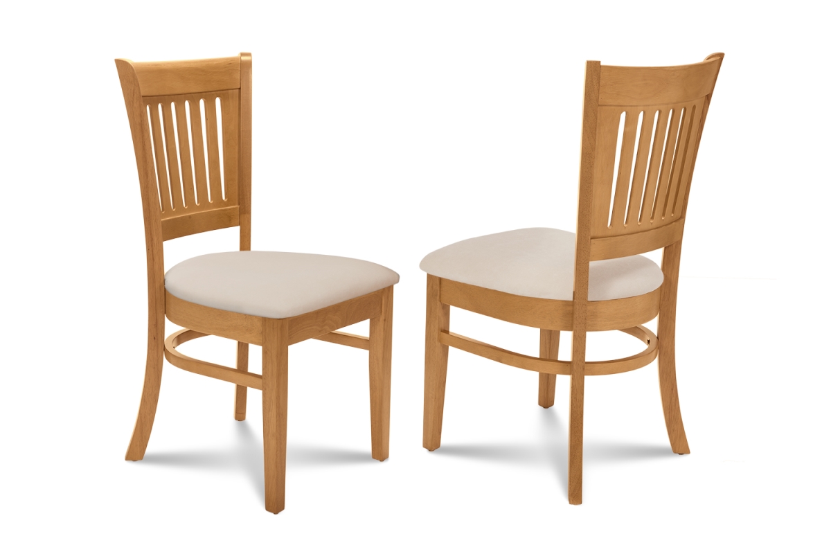 M&d Furniture Mic-oak-c Set Of 2 Midu Dining Chair With Soft-padded Seat In Oak Finish