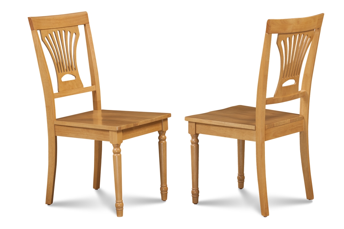 M&d Furniture Soc-oak-w Set Of 2 Somerville Dining Chair With Wooden Seat In Oak Finish