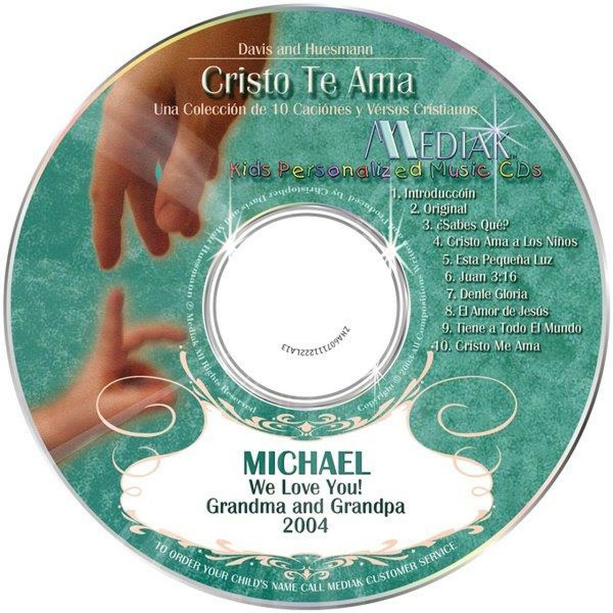 UPC 689552100033 product image for 10003 Jesus Loves You Personalized Kids Music CD | upcitemdb.com
