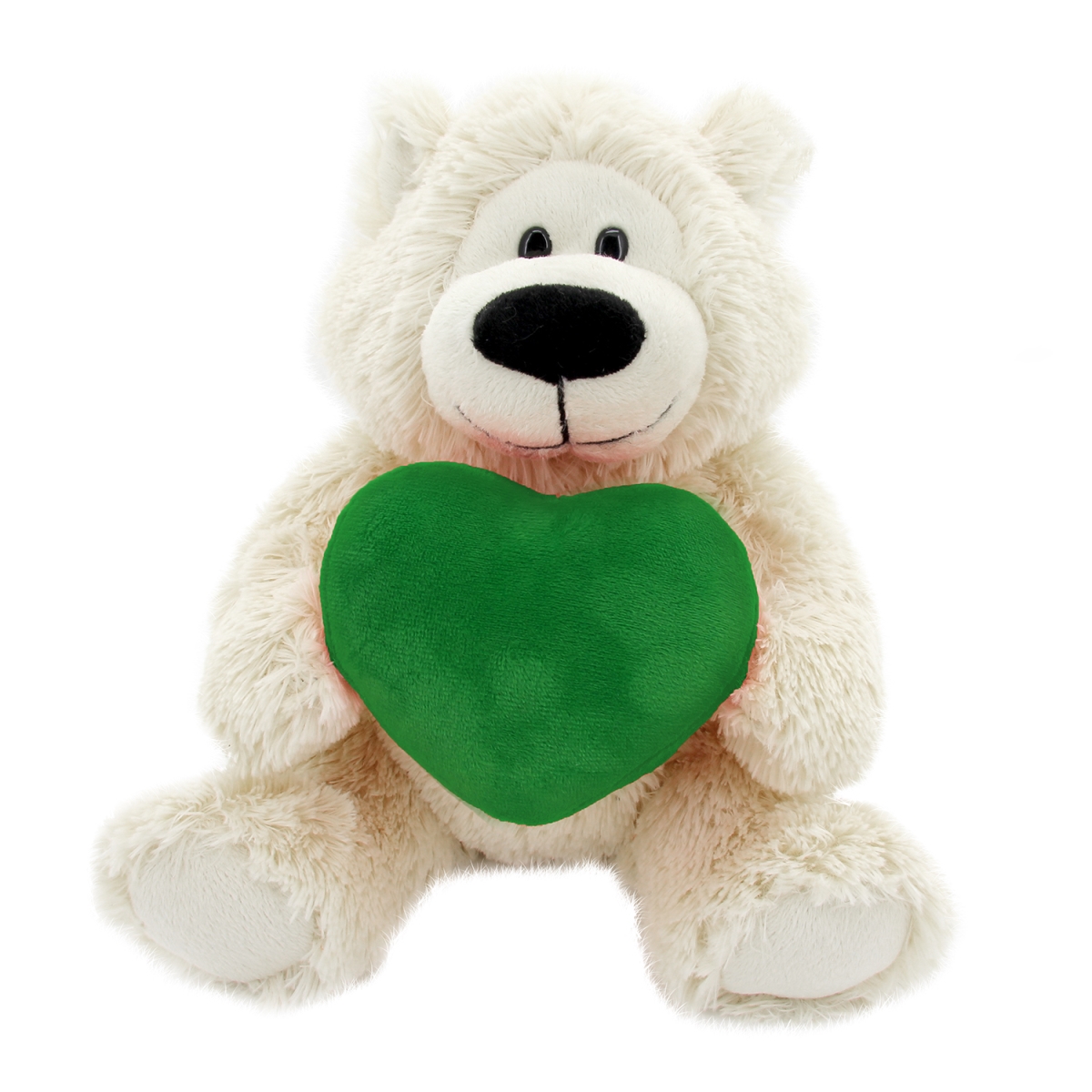C92-2green 12 In. Sophie Bear With Custom Heart Teddy Bear, Green