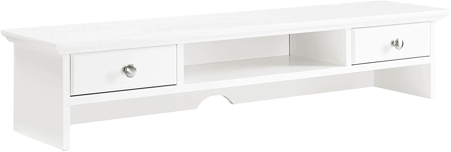 Cf6510-wh Campbell Writing Desk Hutch, White