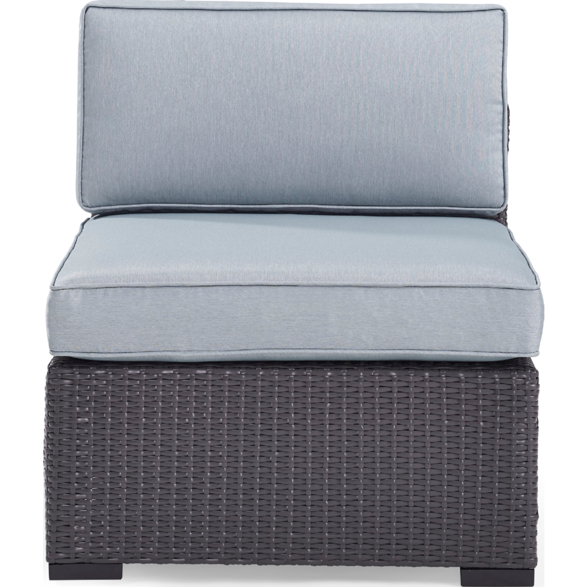 Ko70125br-mi Biscayne Armless Chair With Mist Cushions