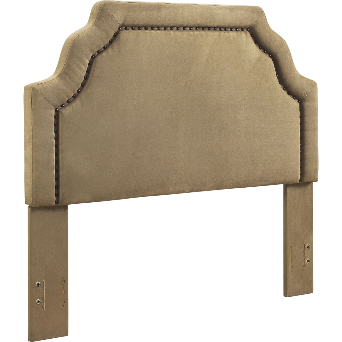 Kf705009ol Loren Keystone Upholstered Queen Bedset, Oatmeal Linen