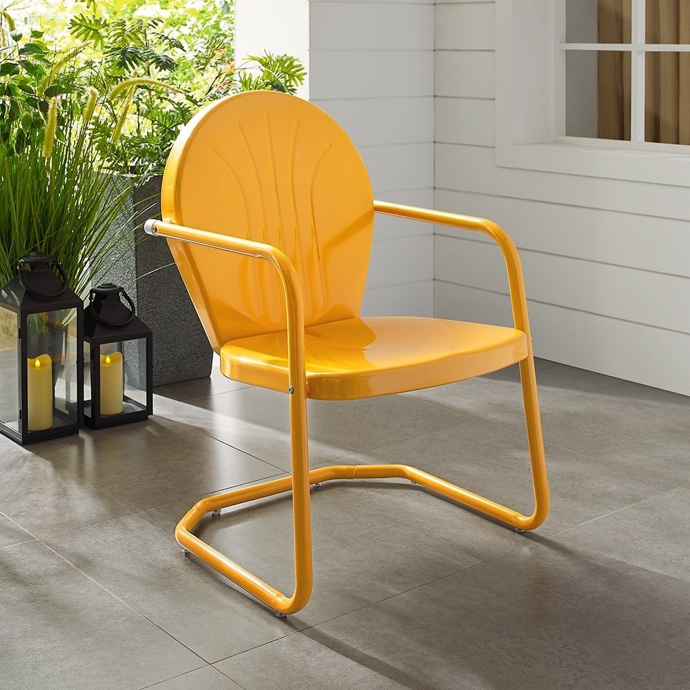 Co1001a-tg Griffith Metal Chair - Tangerine