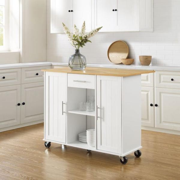 CF3046NA-WH Stella Kitchen Cart - White