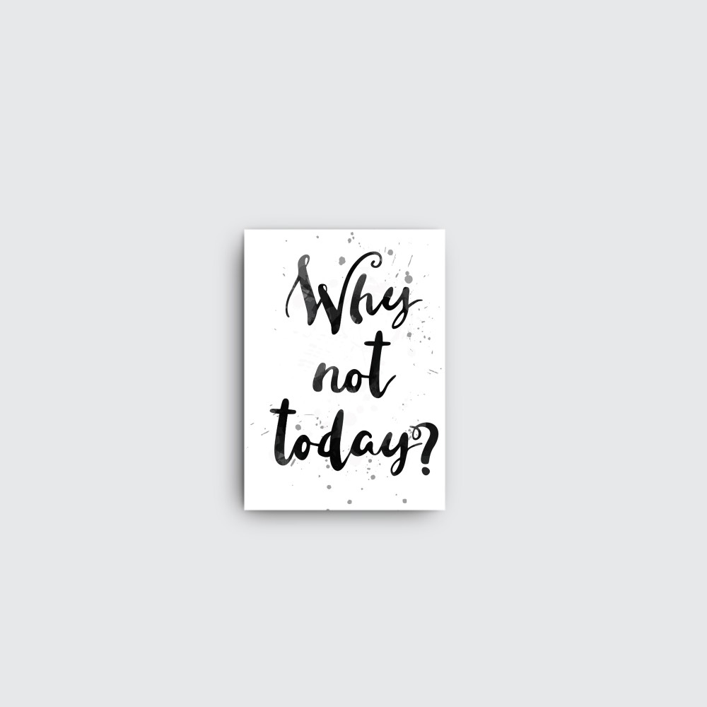 Jc0017-s Why Not Today - 11 W X 16 H In.
