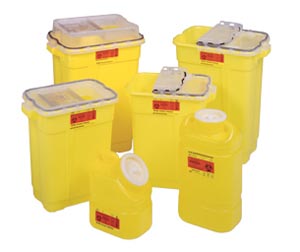 UPC 382903056149 product image for BD BEC 305614 17 gal Hinged Top Gasketed Sharps Collector Yellow - 5 per Case | upcitemdb.com