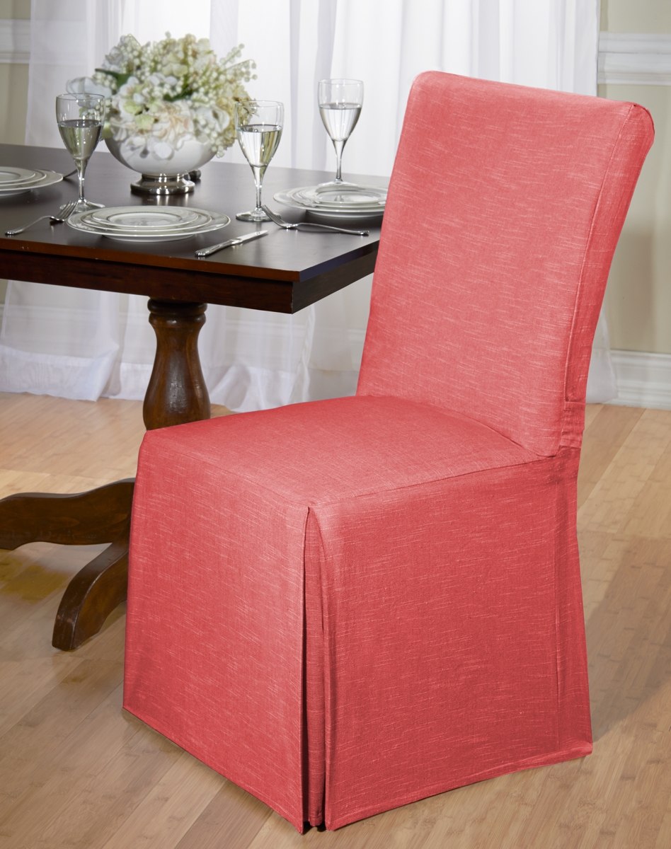 Cha-drc-rd Chateau Dining Chair Cover, Red