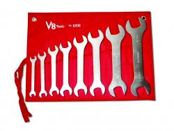 V8t8308 8 Piece Super Thin Open End Wrench Set