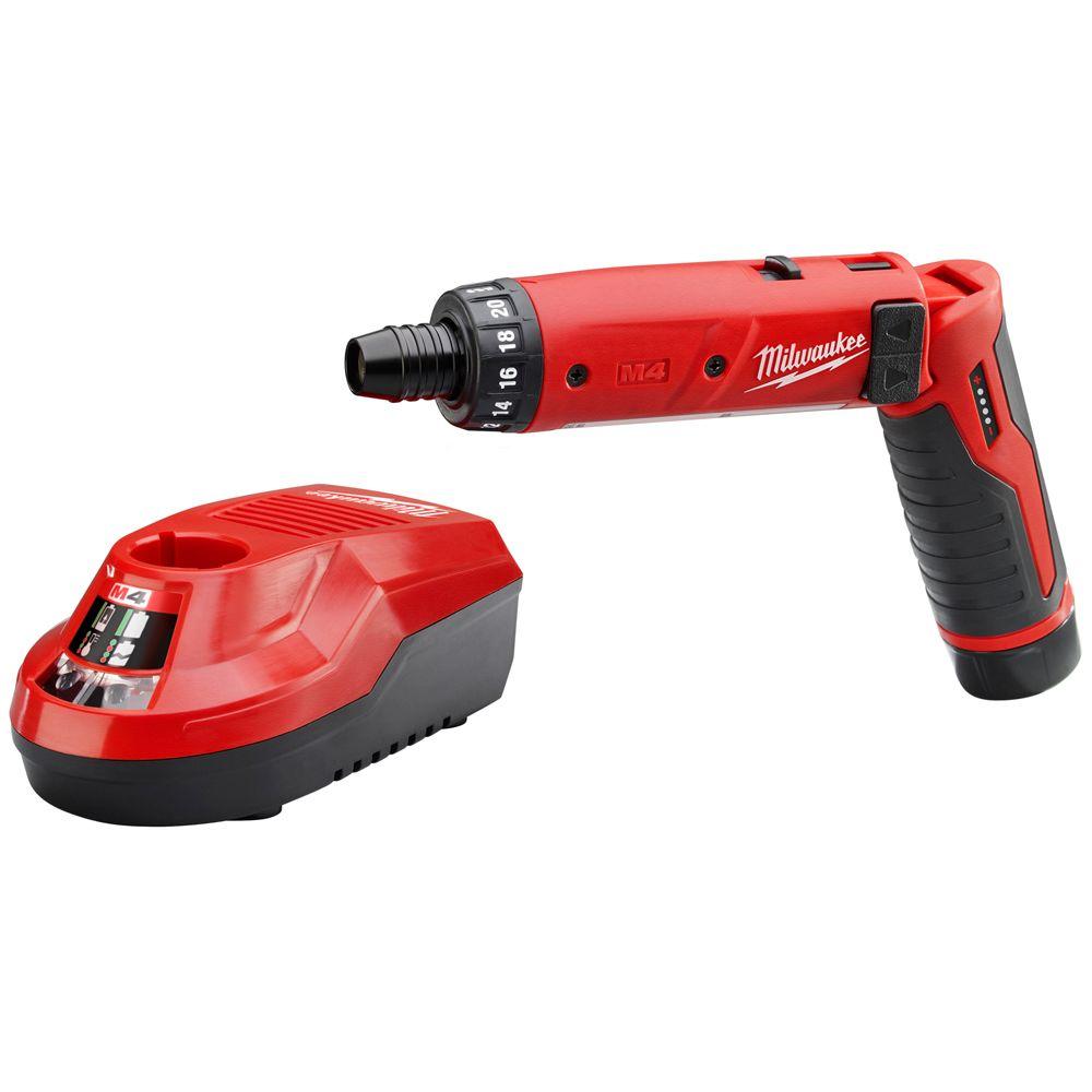 Milwaukee Tool Ml2101-21 0.25 In. M4 4v Lithium-ion Cordless Hex Screwdriver 1-battery Kit