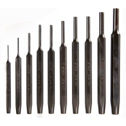 Gwr70-552g Tool Steel Pin Punch Set - 10 Piece