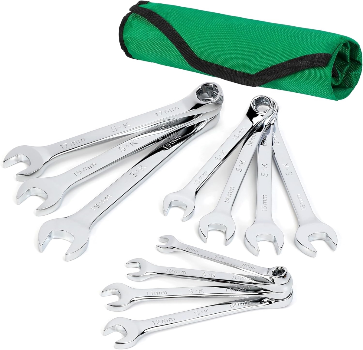 SK01487A 11 Piece 6 Point Metric Combination Wrench Set