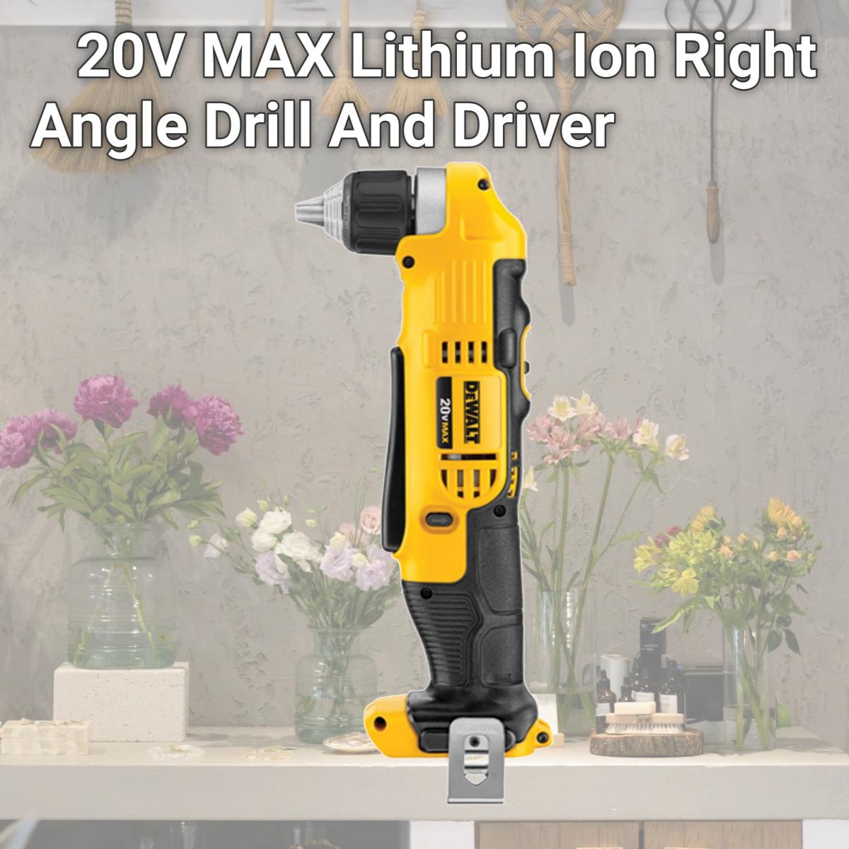 Picture of DeWalt  DWT-DCD740B 20V MAX Lithium Ion Right Angle Drill And Driver