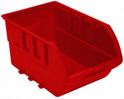 Small Plastic Bin - Red - Single Unit - Stackable Design