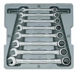 Apex Tool Group - Kd Gear, Cooper Hand Gwr9308 Sae Gear Wr 0.31-0.75 In. Tray Set - 8 Piece
