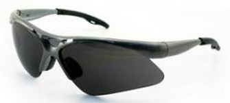 Dia Back Silver Frame Safety Glasses With Shade Lens