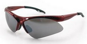 Sa540-0003 Dia Back Red Frame Safety Glasses With Smoke Mirror