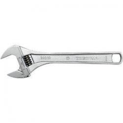 Wr9ac18 Chrome Adjustable Wrench, 18 In.