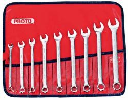 Poj1200h-m 12 Point Metric Stanley Combo Wrench Set, Satin - 9 Piece