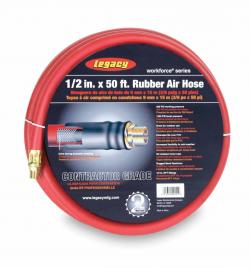 Legacy Lmhre1250rd3 0.5 In. X 50 Ft. Workforce Series Rubber Air Hose