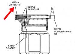 Ne822709 Muffler Kit Assembly