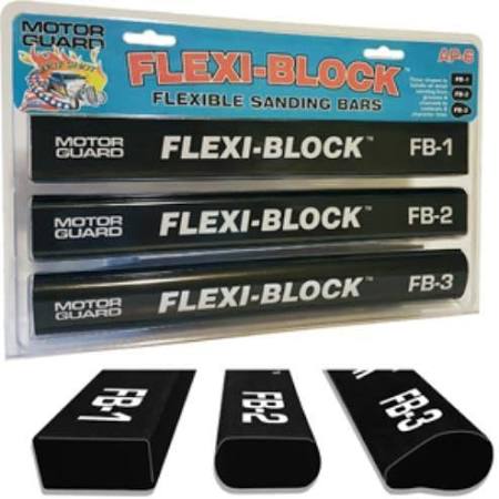 Motor Guard Mcap-6 Flexi-block Sanding Bar, Assorted - 3 Piece