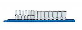 Gwr80554s 14 In. Socket Set 0.375 In. Drive Met Mid Length - 6 Point