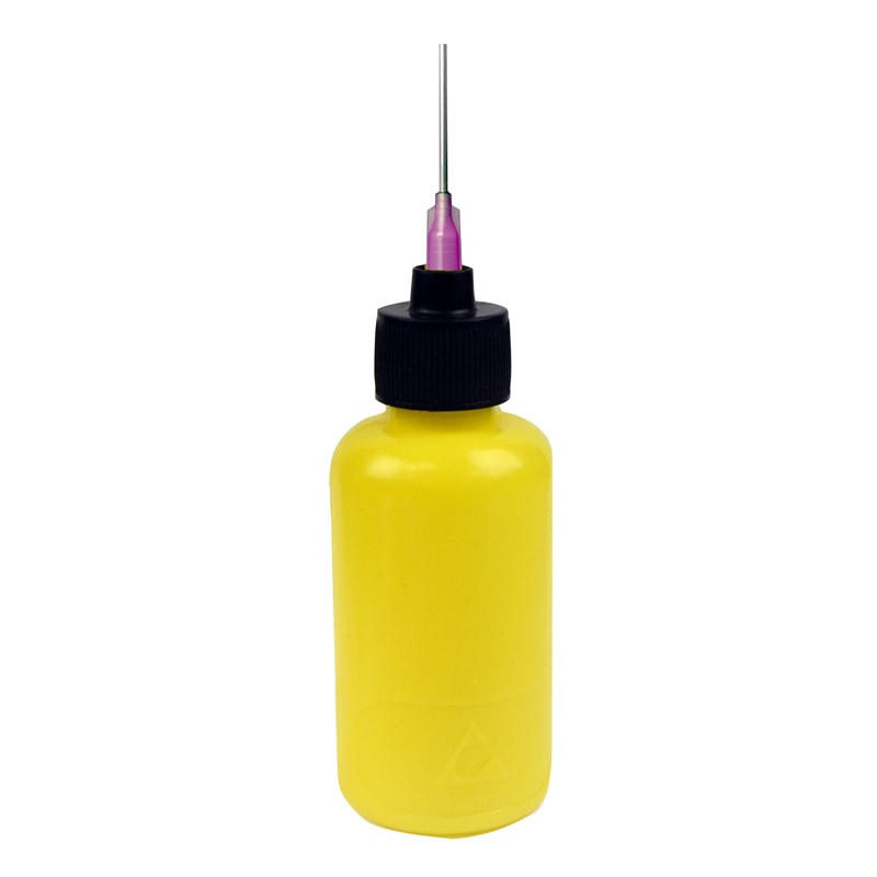 35574 2 Oz Durastatic Yellow Flux Dispenser With 16 Gauge Needle