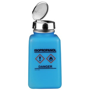 35735 6 Oz Blue Hcs Label Isopropanol Printed One - Touch Bottle