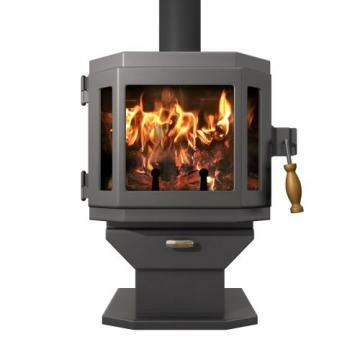 Mf-001-bp02-dp02-fm1 Catalyst Wood Stove With Room Blower Fan - Charcoal