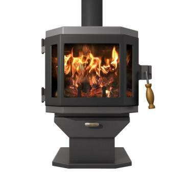 Mf-001-bp01-dp01-fm1 Catalyst Wood Stove With Room Blower Fan - Satin Black
