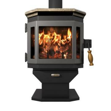 Mf-001-bp01-dp01-sp1 Catalyst Wood Stove With Soapstone Top - Satin Black