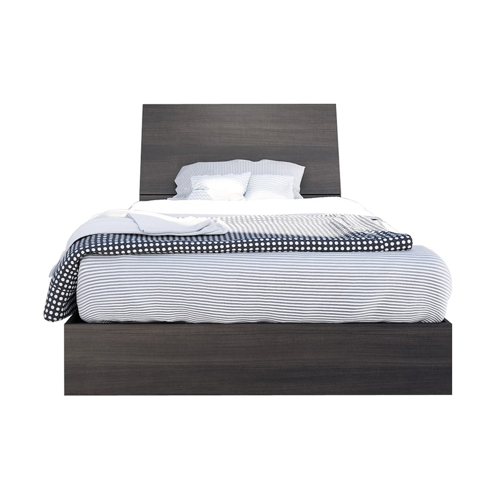 400754 Platform Bed Set Bundle, Ebony - Twin Size