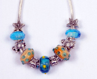 Tropical Beauty Charm & Bead Necklace
