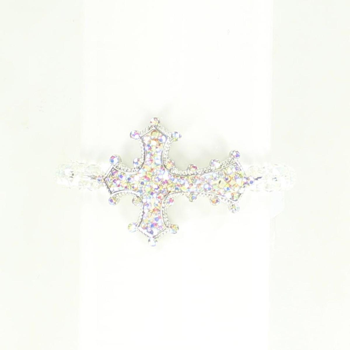 3031805 Adult Cross Bracelet, White