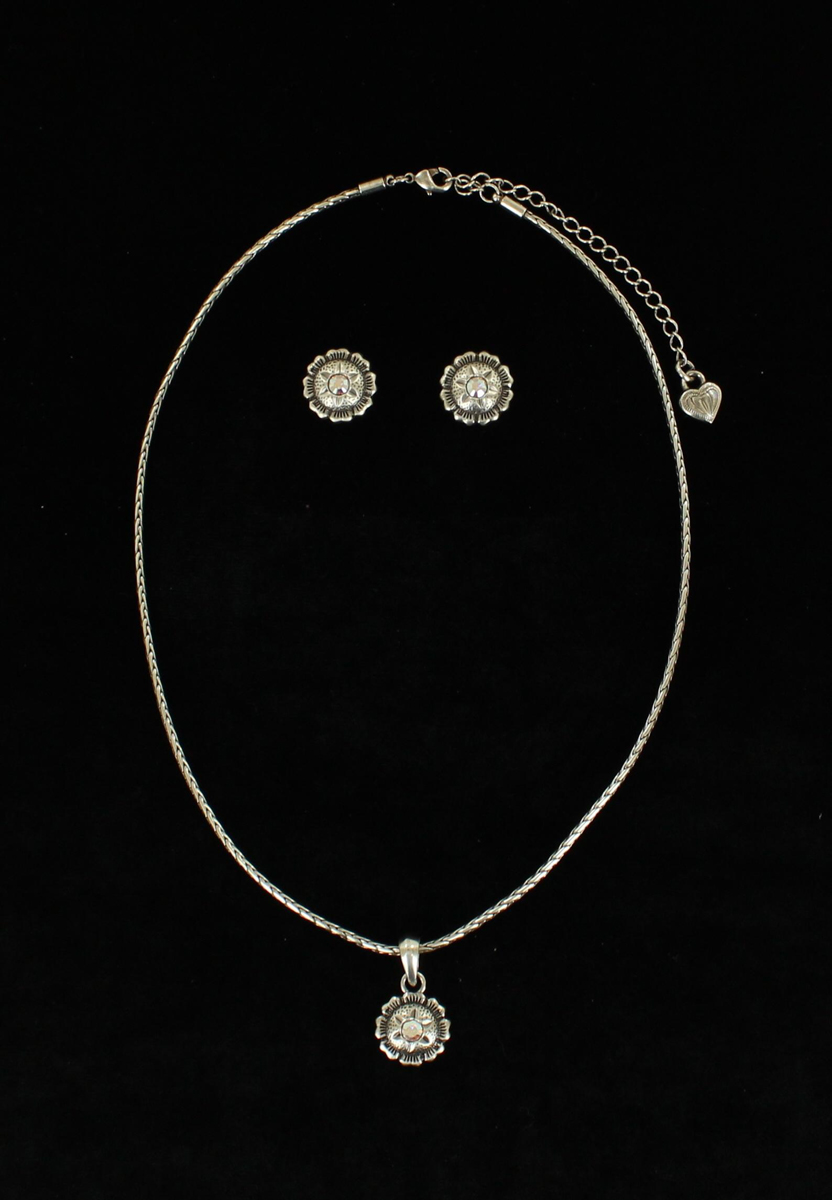 30280 Star Concho Crystal Jewellery Set, Aerola Borealis