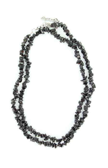 29338 Mix & Match Stone Necklace, Black - 35 In.