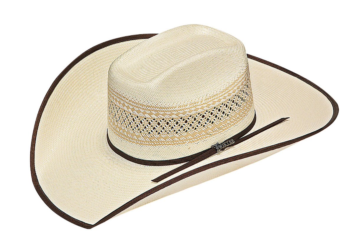 UPC 701340312081 product image for Twister T73560-6.75 10X Shantung Edge Straw Hat Tan & Ivory - Size 6.75 | upcitemdb.com