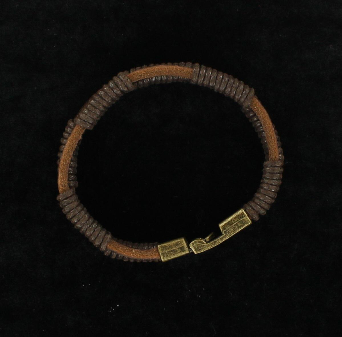 32514 Three Strand Wrap Bracelet, Brown