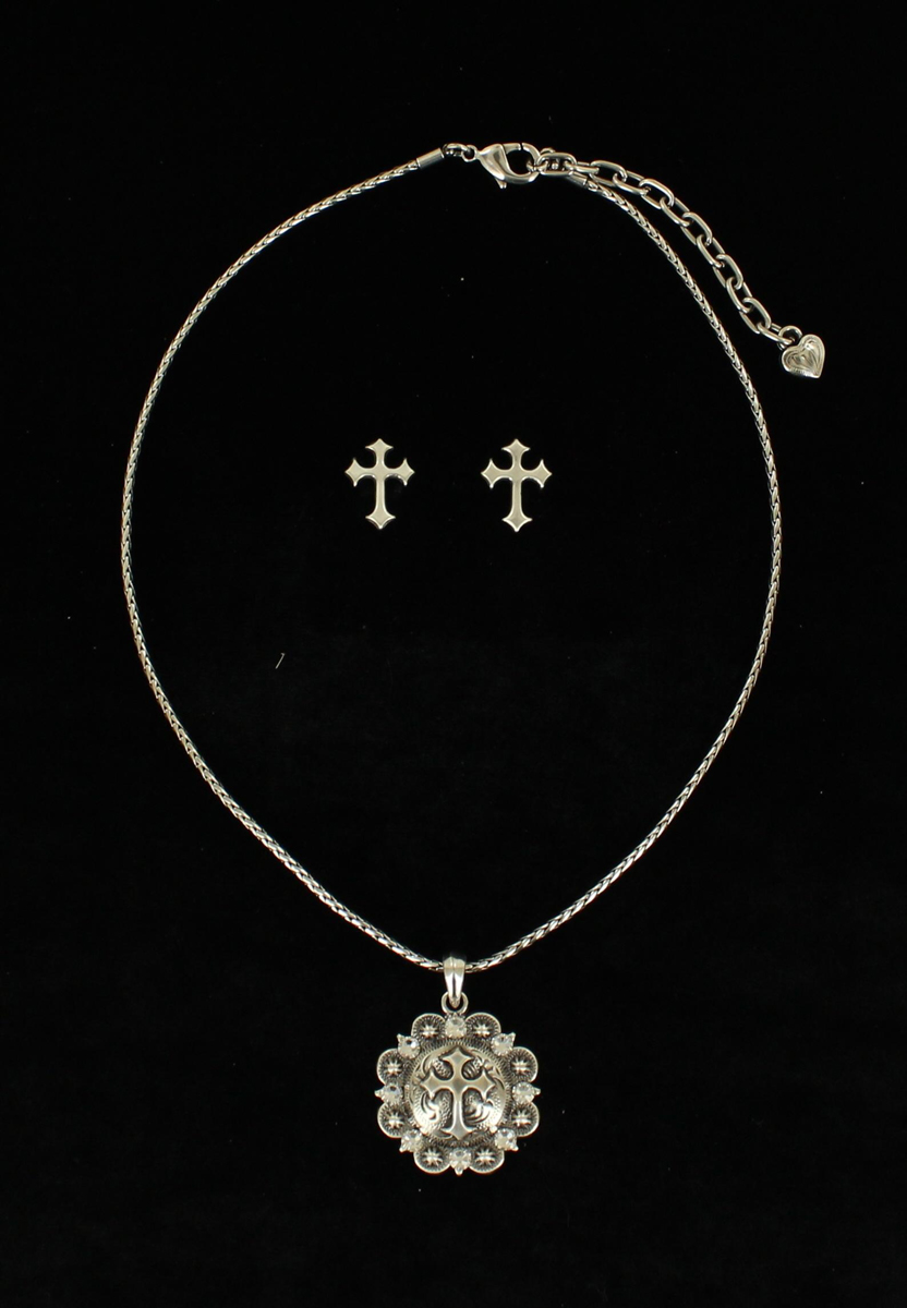 29902 Cross Jewellery Set, Silver