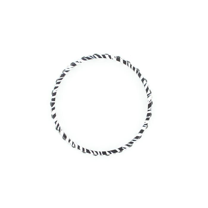 29664 Zebra Crystal Bracelet, Black & White