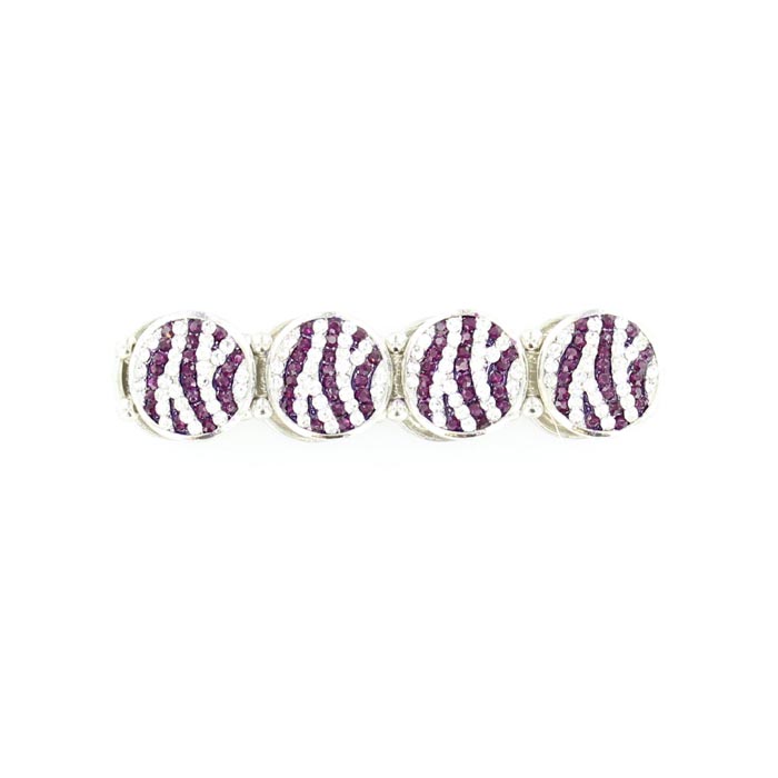 2930516 Zebra Stretch Bracelet, Purple