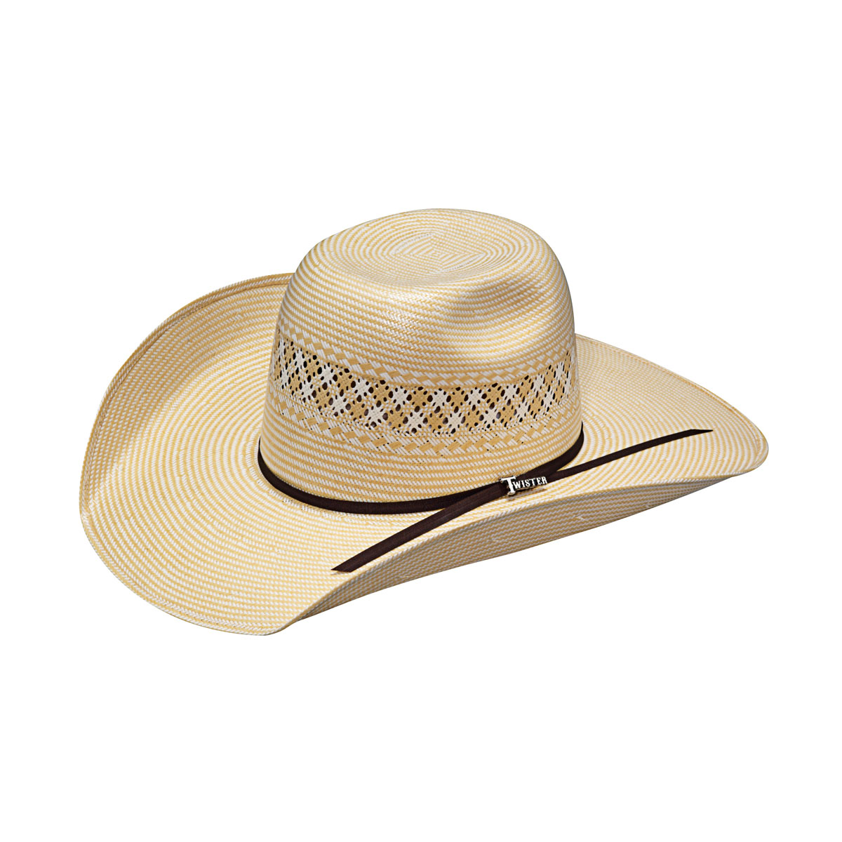 UPC 701340576216 product image for Twister T73523-6.75 4.50 in. 2-Cord Chocolate 20X Punchy Shantung Hat - Size 6.7 | upcitemdb.com