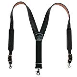 Ds500lg Black Basket Weave Suspenders Bearing Harness - Large