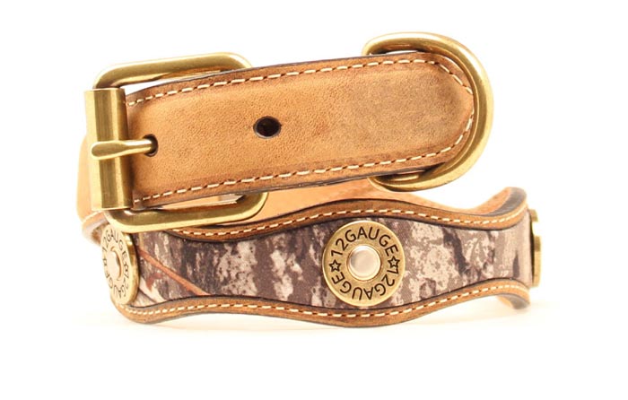 93016222-xs Scallop Shotshell Dog Collar, Mossy Oak - Extra Small