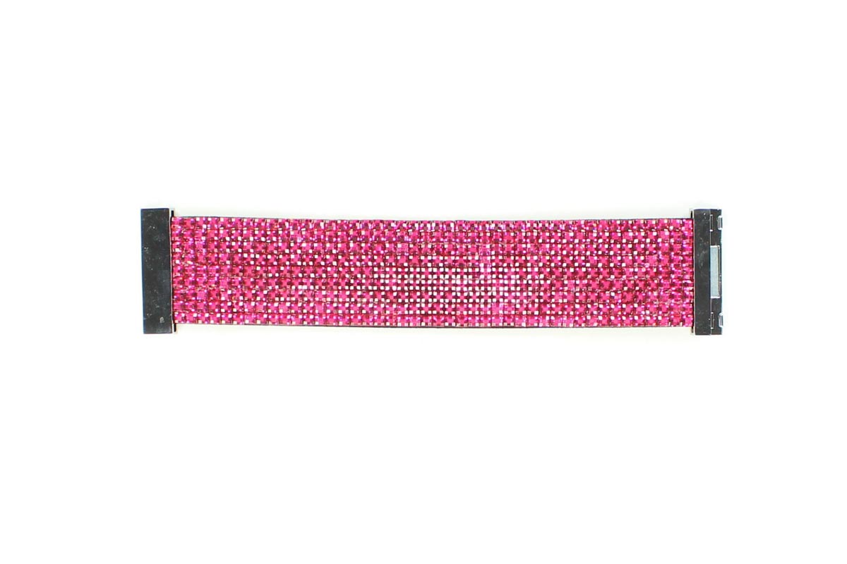 2983529 Wide Crystal Wrap Bracelet, Pink